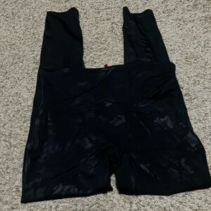 Spanks camo faux leather leggings